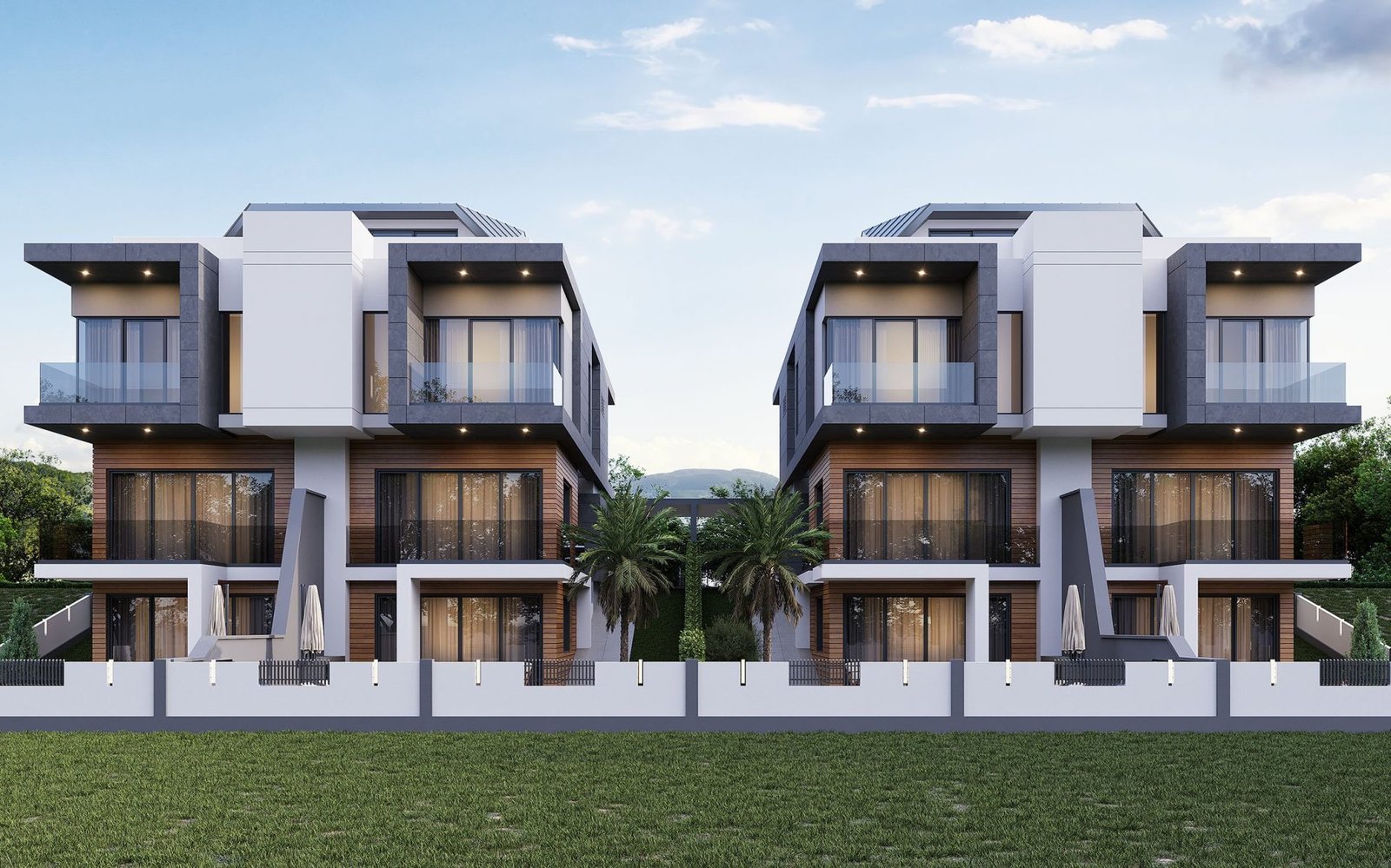 Antalya'da Deniz Manzaralı Villa Sitesinde Müstakil Havuzlu ve Bahçeli Lüks Villalar