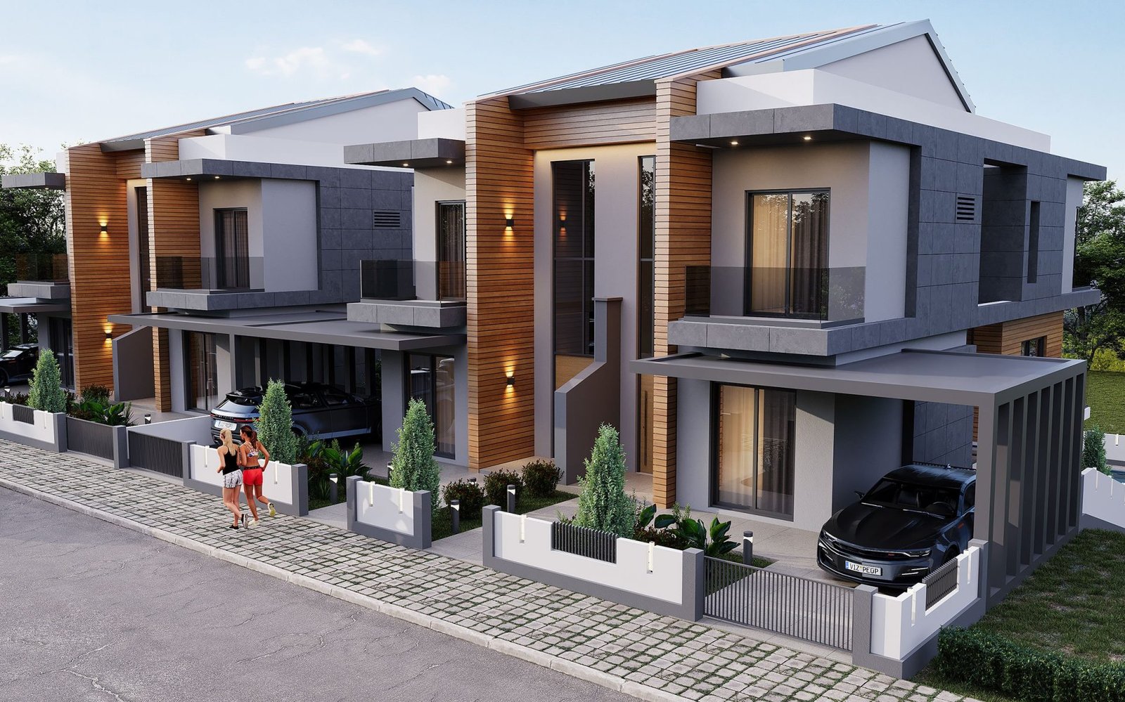 Antalya'da Deniz Manzaralı Villa Sitesinde Müstakil Havuzlu ve Bahçeli Lüks Villalar