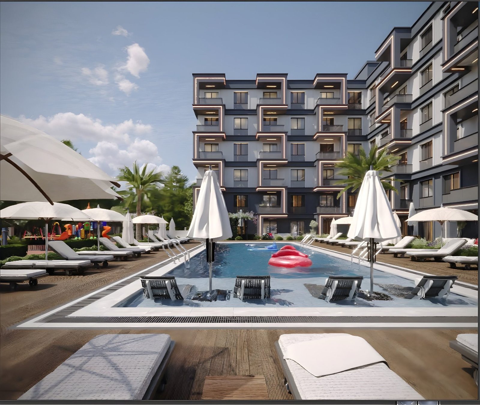 Apartments in a luxury residential complex project equipped with modern technologies in Antalya