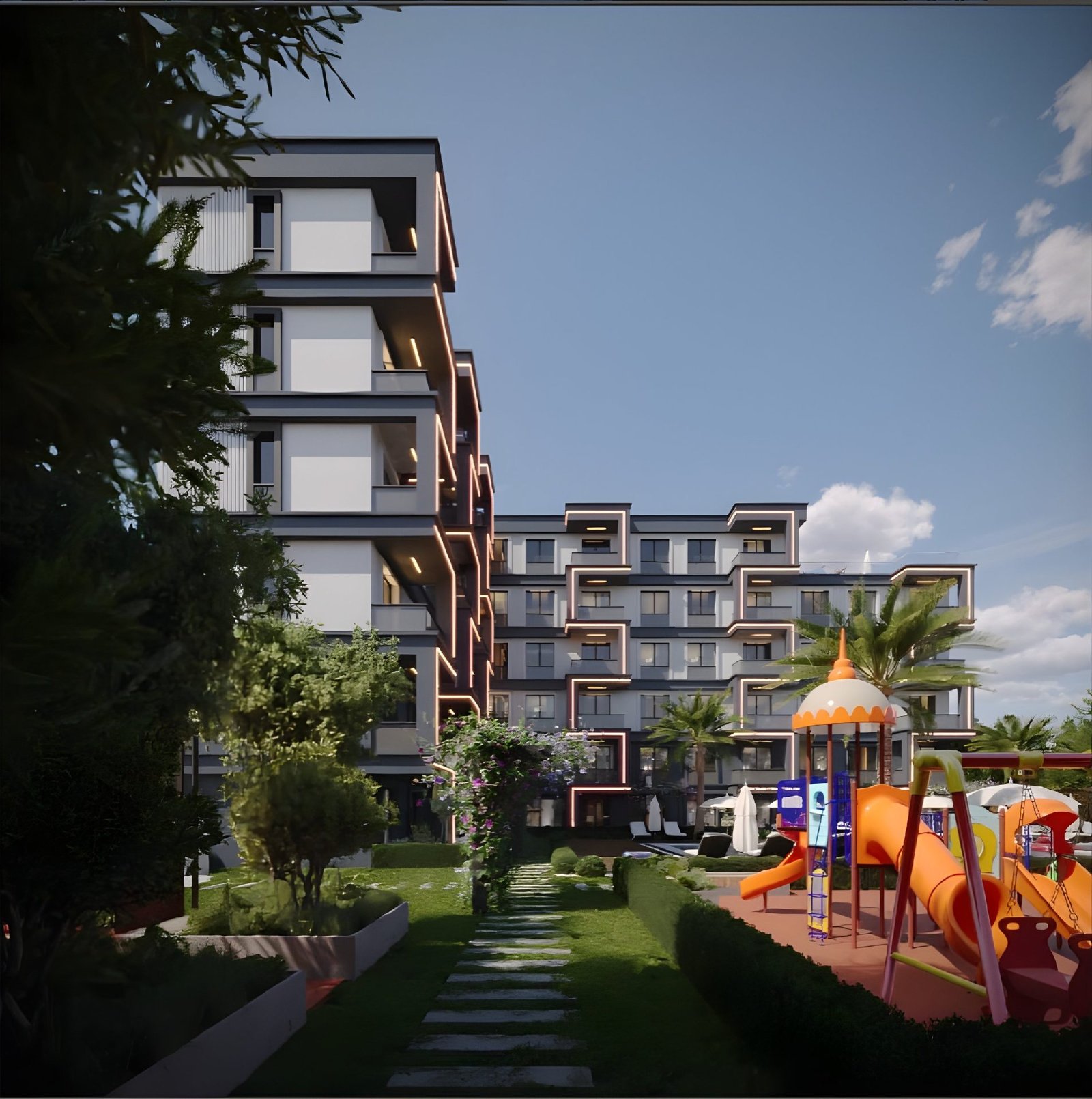 Apartments in a luxury residential complex project equipped with modern technologies in Antalya