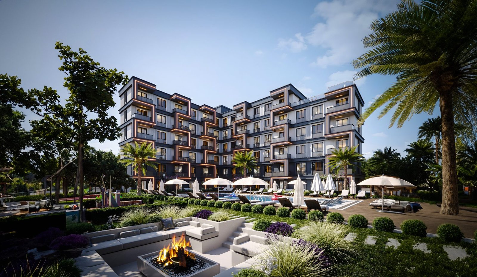 Apartments in a luxury residential complex project equipped with modern technologies in Antalya