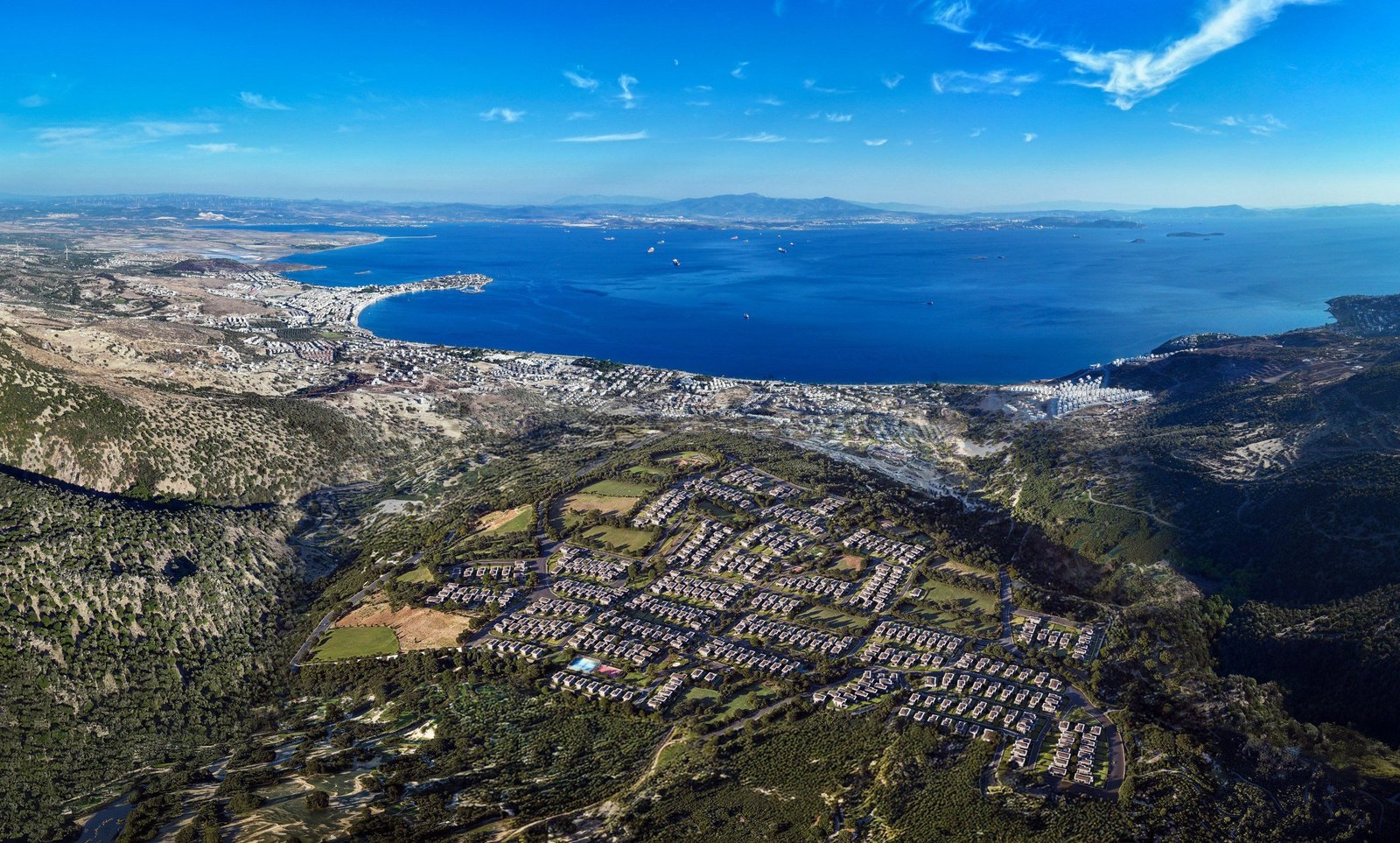 İzmir Dikili'de İnşaata Hazır Site İçerisinde Müstakil Villa Arsaları